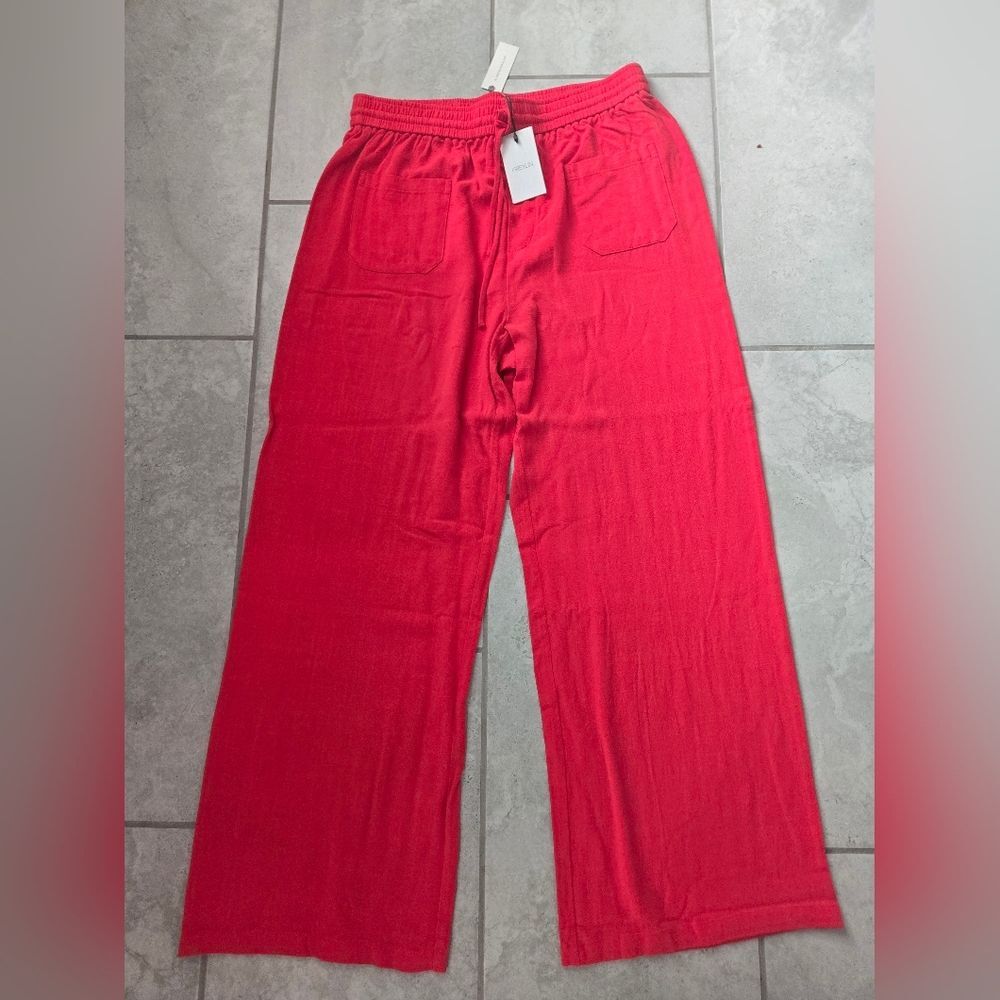 Greylin Gloria Vibrant Red Wide Leg Pant Size Xl Nwt